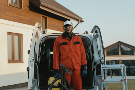 plumber providing service